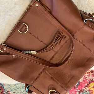 Lily Jade Leather Diaper/Pump Bag